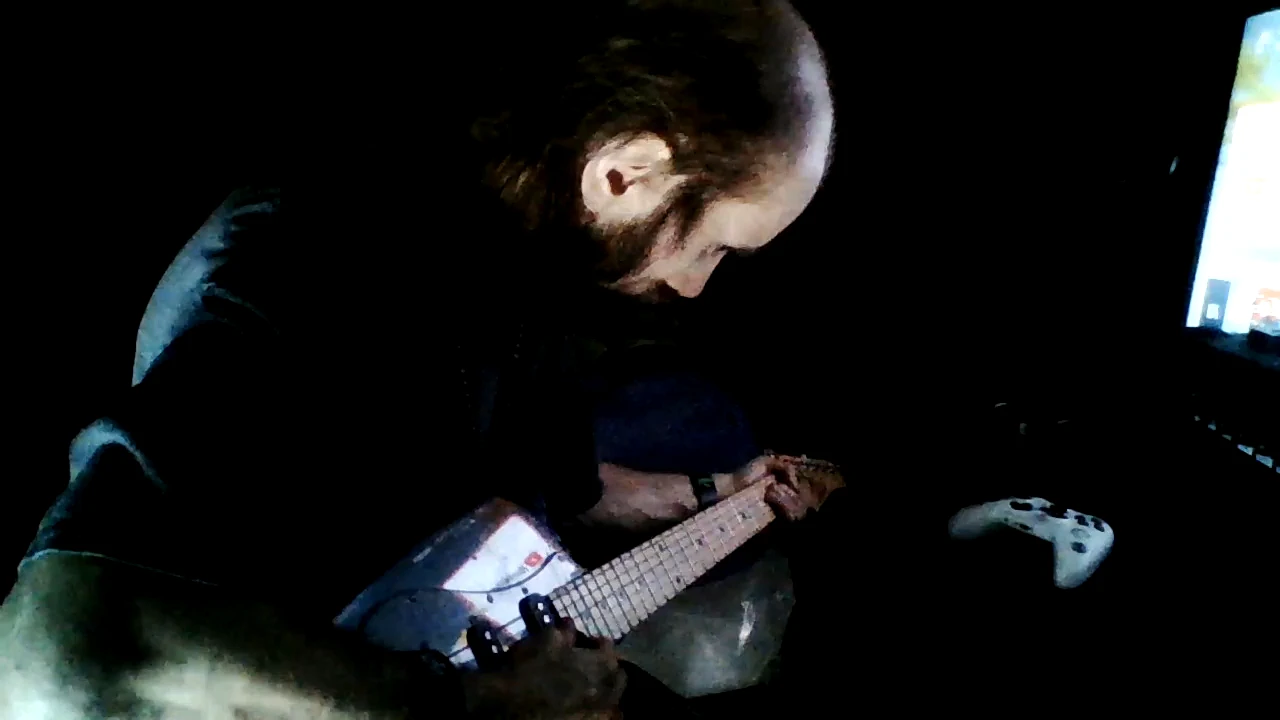 2021-9-3 Me Playing a random BluesPunk rock track on the spot