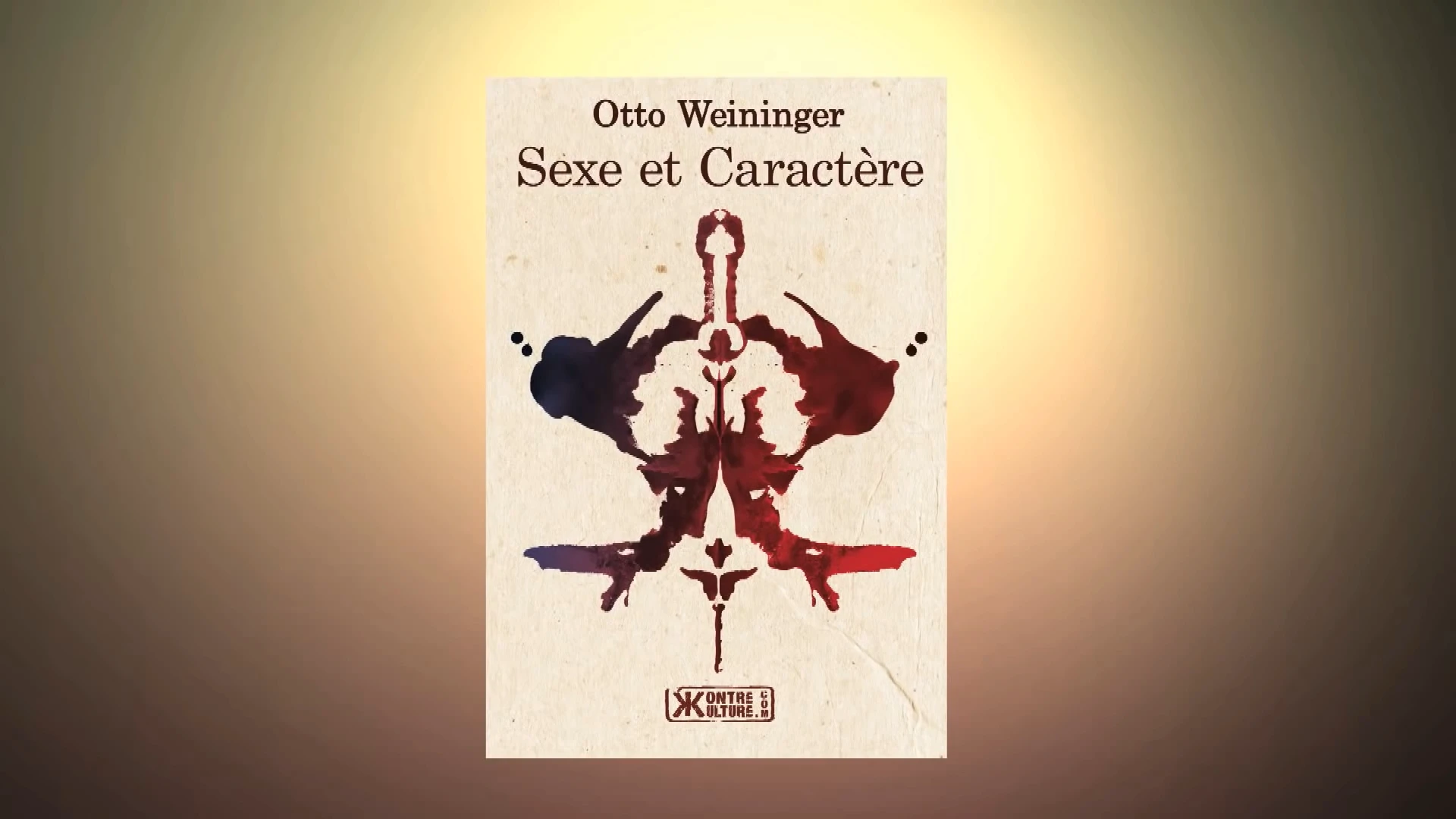Alain Soral présente : Sexe et caractère d’Otto Weininger