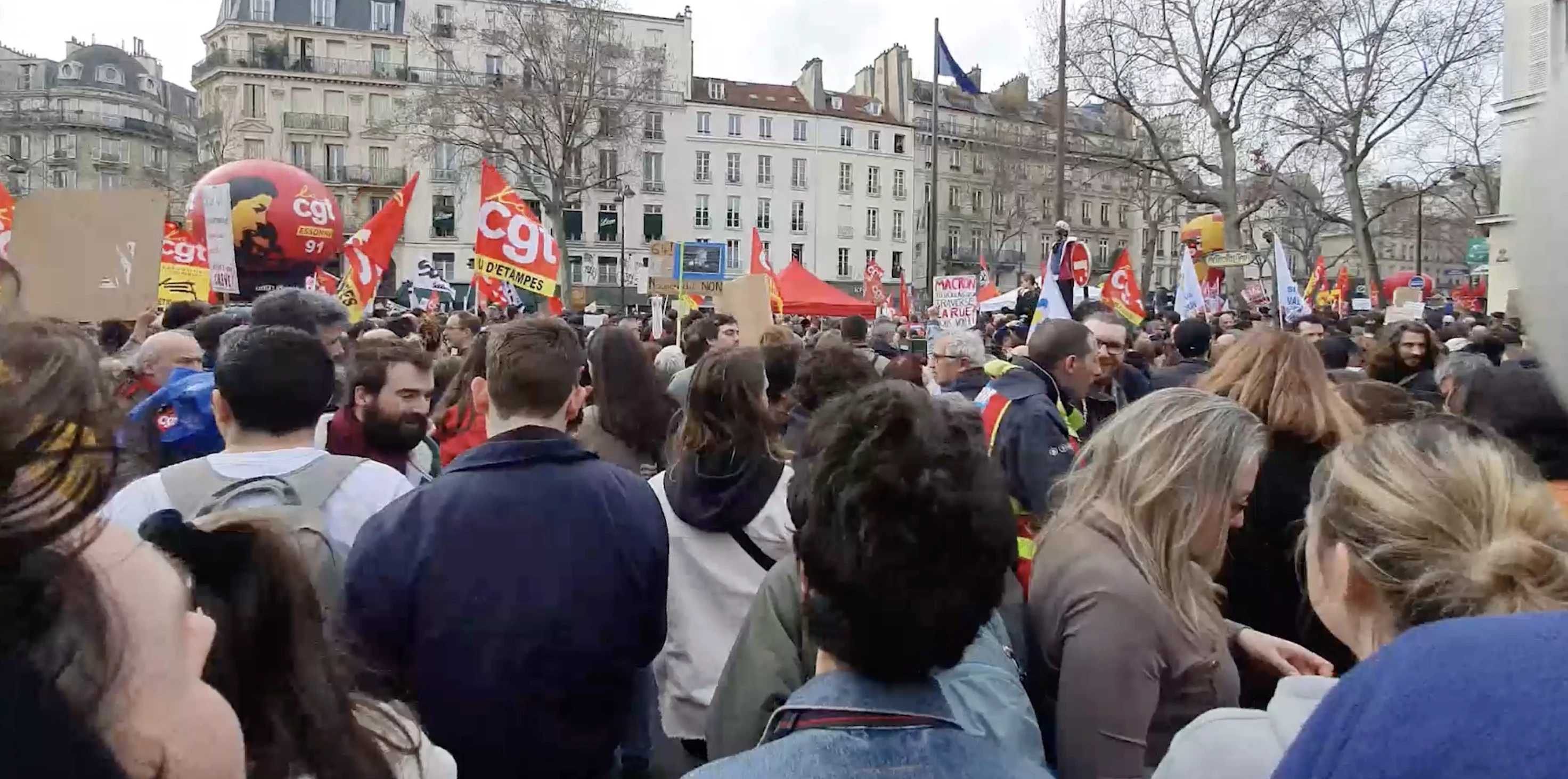 10e journée de mobilisation contre la réforme des retraites (Paris)