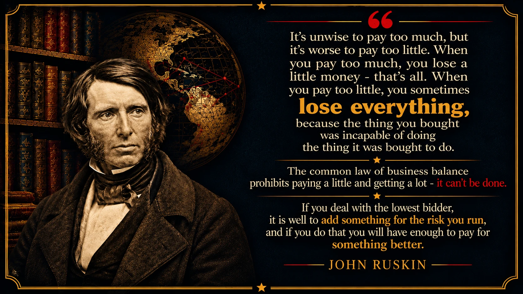 The Law of Business Balance: John Ruskin on the Risk of Paying Too Little | AUTONOMY