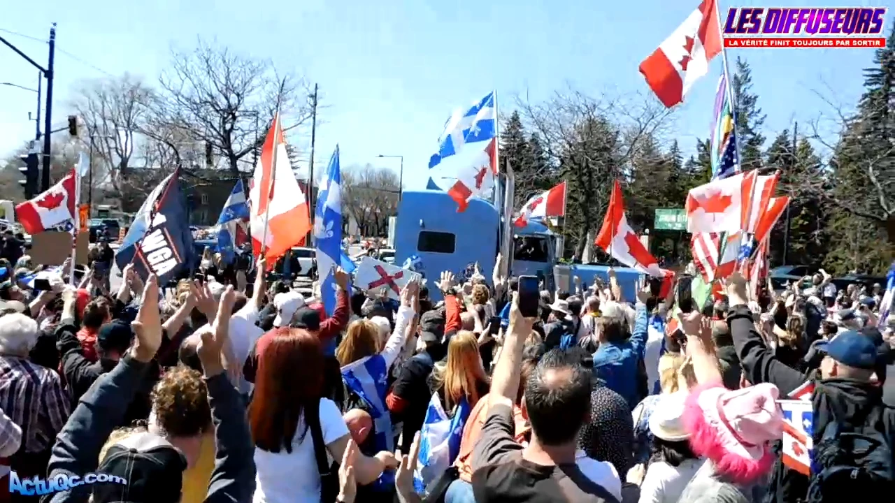 ActuQc : Convoi de l’Ontario à Montréal – 1 Mai 2022
