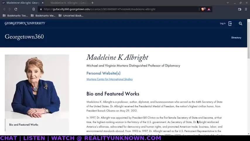 Madeleine Albright Council Foreign Relations Jesuit United Nations thumbnail
