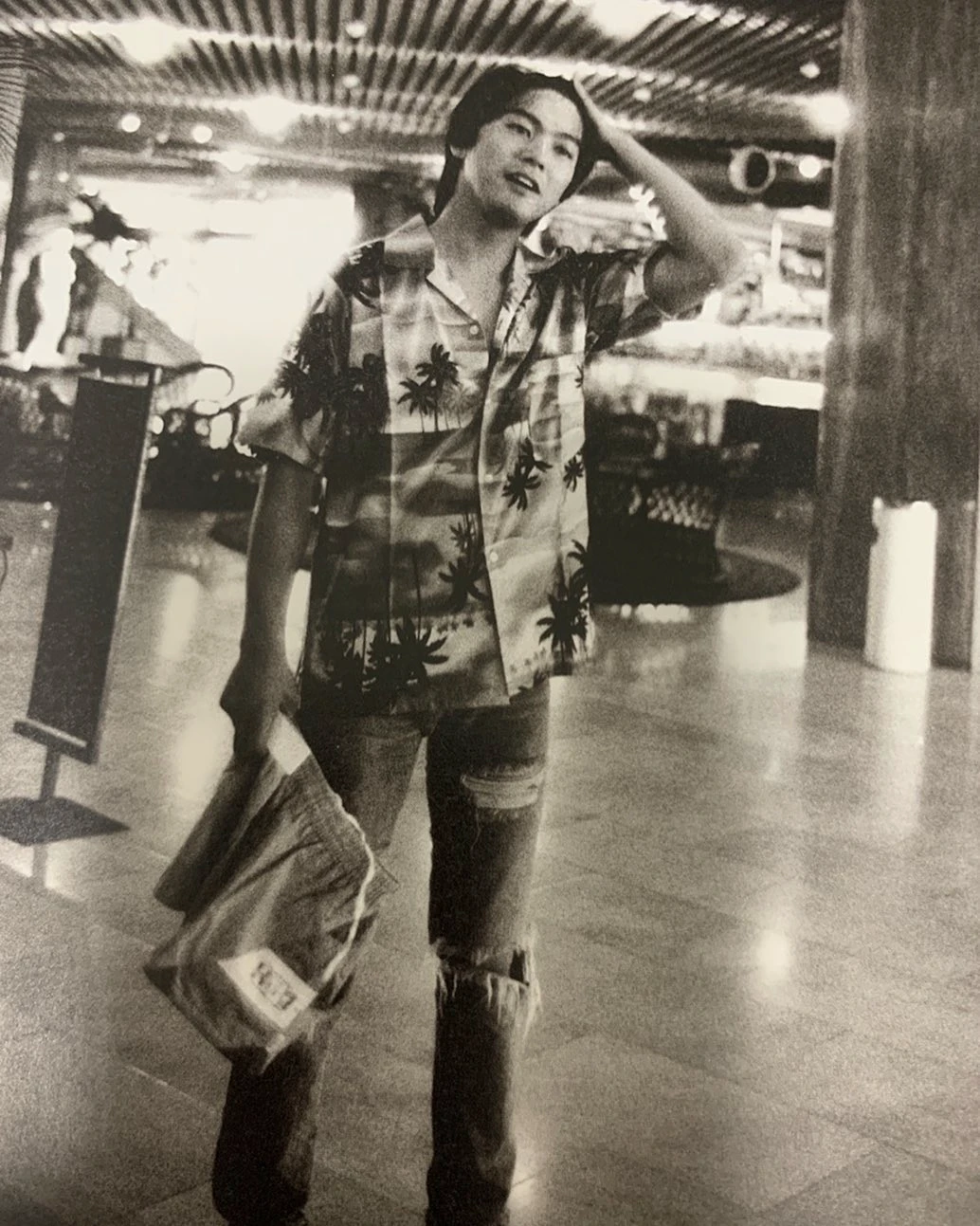 Yutaka Ozaki in a Aloha Shirt