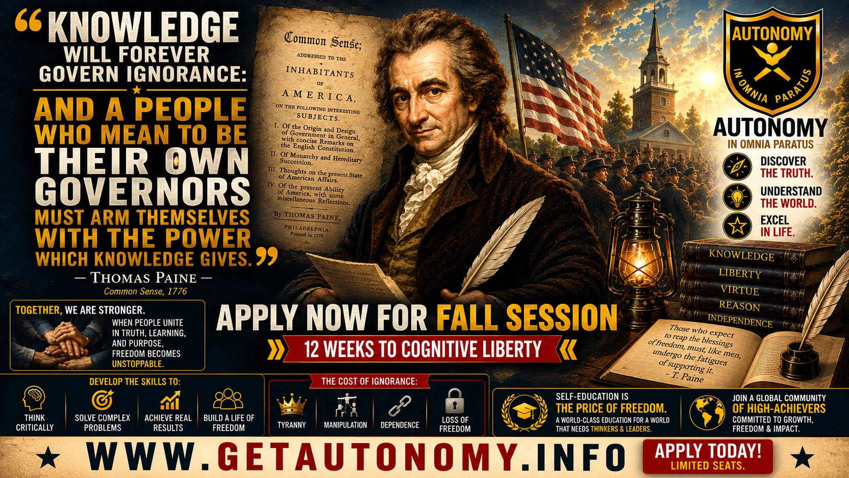 Knowledge Will Forever Govern Ignorance: Thomas Paine on Cognitive Liberty | AUTONOMY