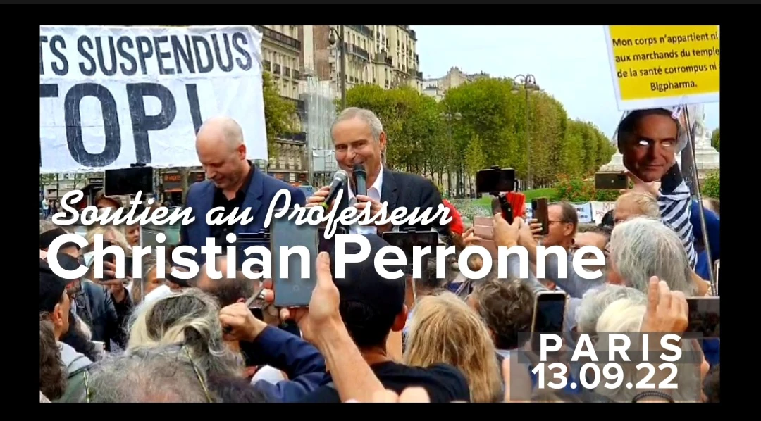Soutien au Professeur Christian Perronne – Paris 13.09.22