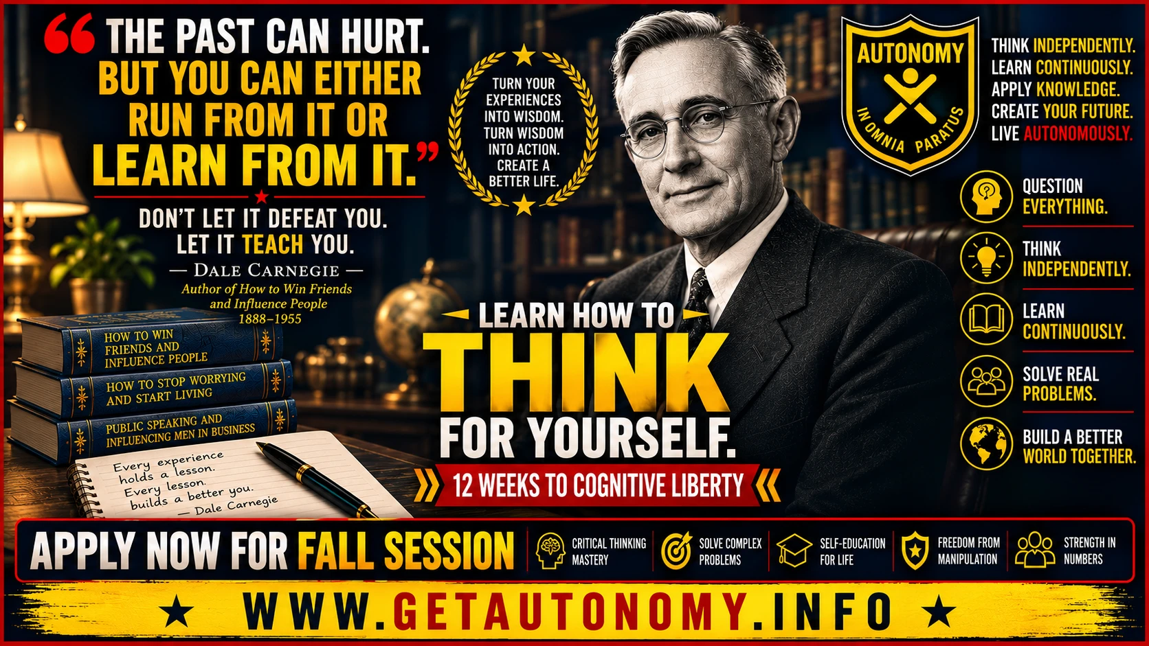 Don't Let It Defeat You: Dale Carnegie on Turning Pain into Wisdom | AUTONOMY