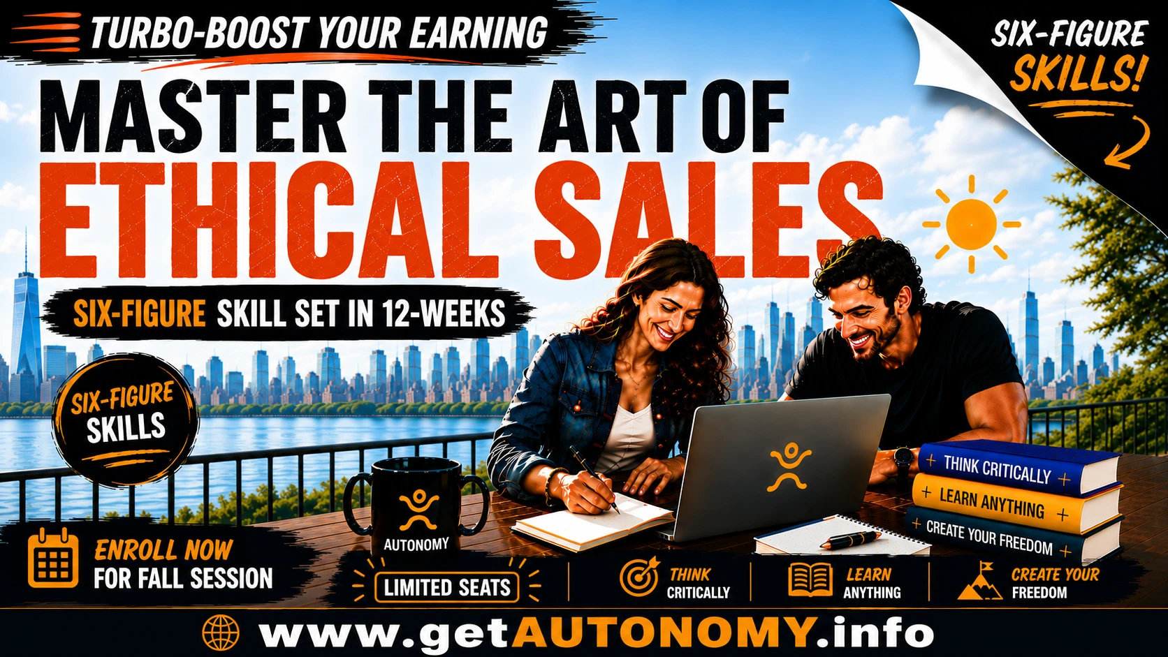 Turbo-Boost Your Earning: Master Ethical Sales in 12 Weeks | AUTONOMY Fall Session