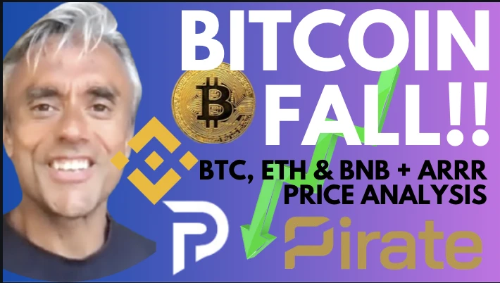 BITCOIN FALLING! HOW LOW WILL IT GO!  BTC, ETH, BNB, ARRR PRICE ANALYSIS!