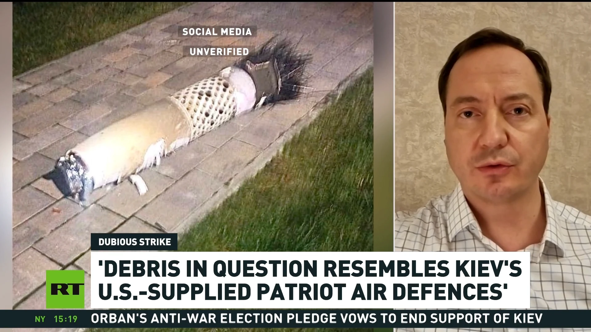 'Debris in question resembles Kiev's US-supplied Patriot air defenses' — Alexandr Stepanov