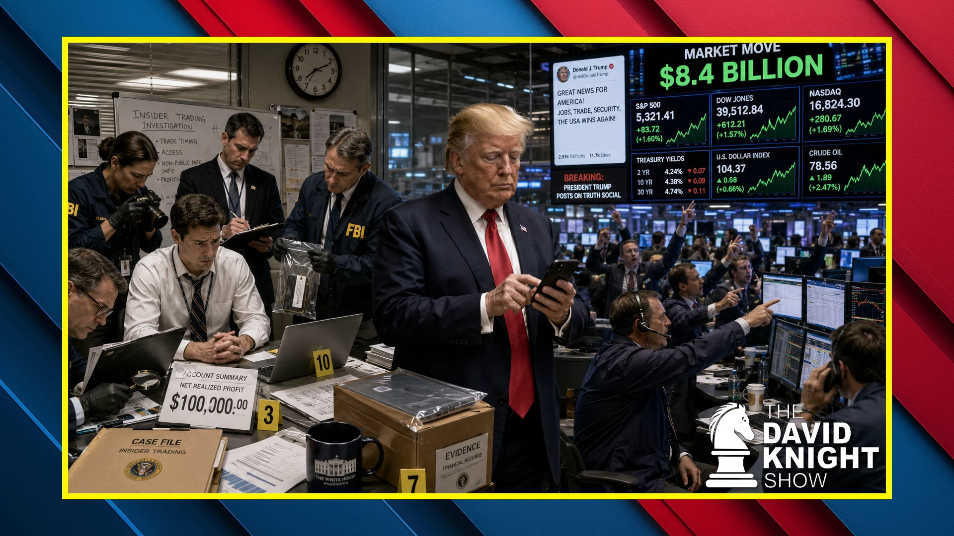 Mon Episode #2340:  He Made $100K and Got Busted — Trump Moves Billions episode artwork