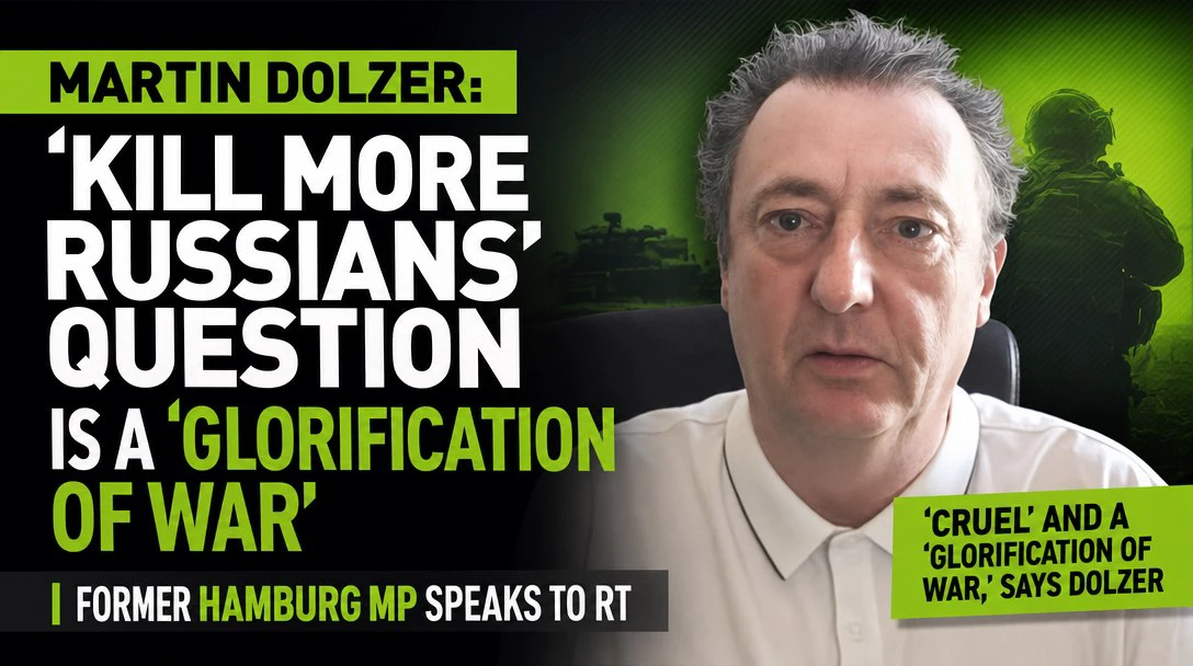 German journalist’s ‘kill more Russians’ question is a ‘glorification of war’ — Martin Dolzer episode artwork