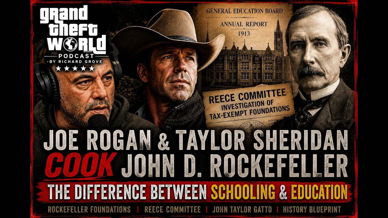 "Meaner Than Evil" Rogan & Sheridan *EXPOSE* ROCKEFELLER PUBLIC SCHOOL SLAVERY #TaxExemptFoundations