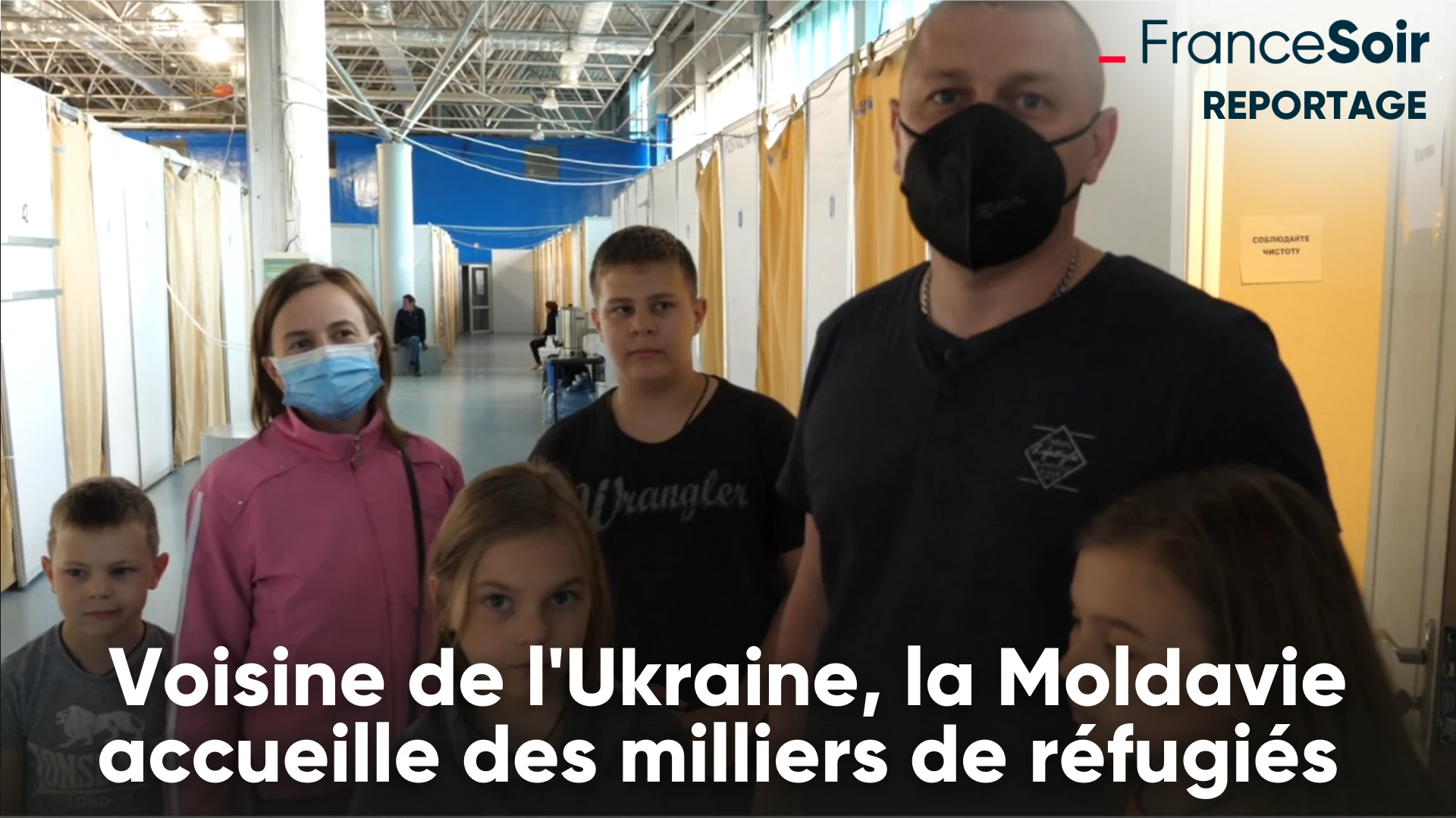 A l’intérieur de Moldexpo, premier centre pour réfugiés ukrainiens de Moldavie