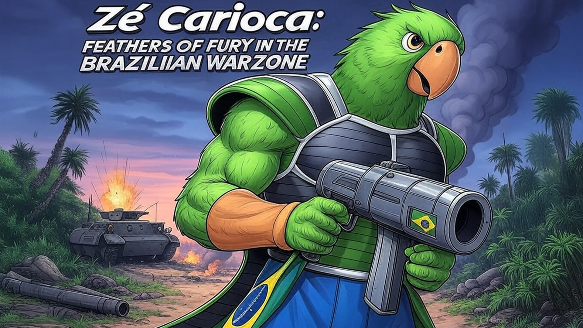 Feathers of Fury in the Brazilian Warzone with Joseph the Parrot ...