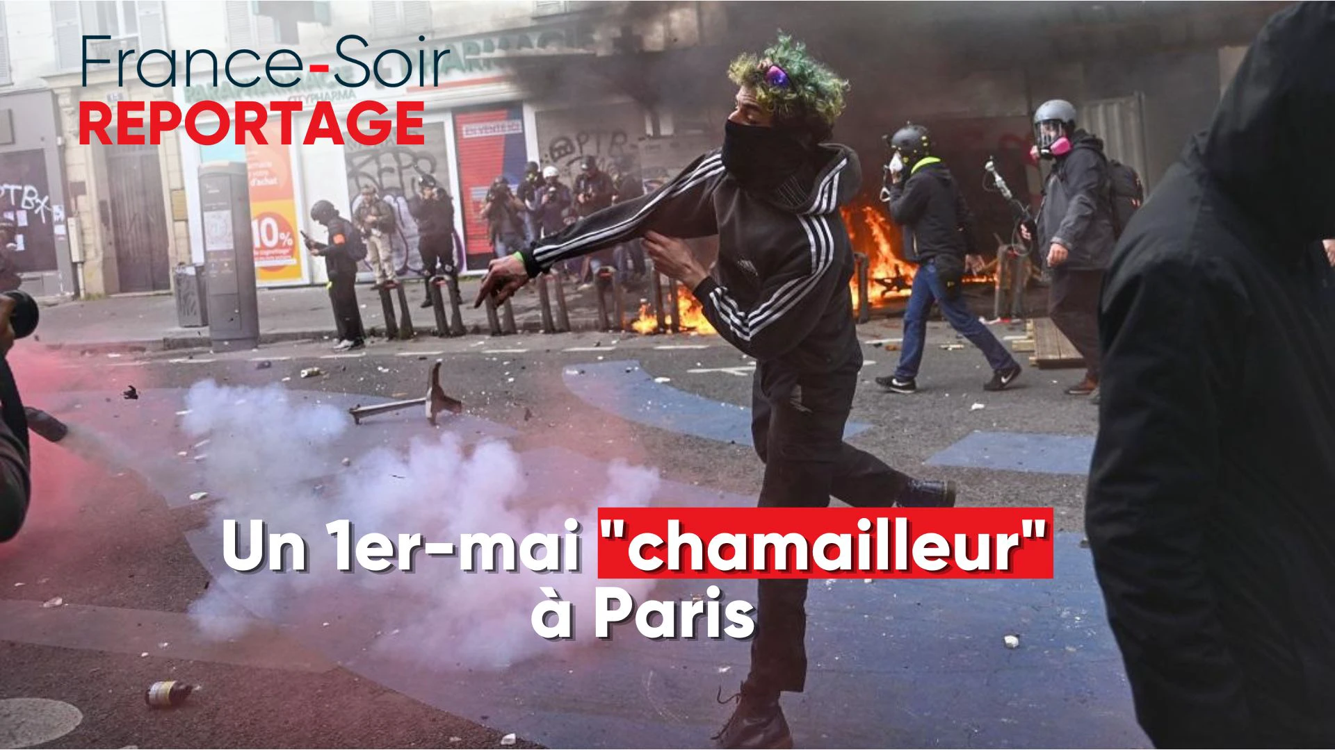 Reportage: un 1er-Mai « chamailleur » à Paris