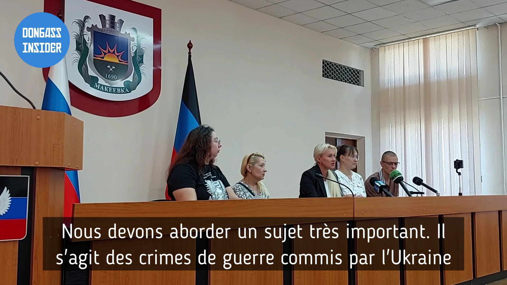 Conférence de presse sur les crimes de guerre de l’Ukraine à Artiomovsk – 19.06.2023