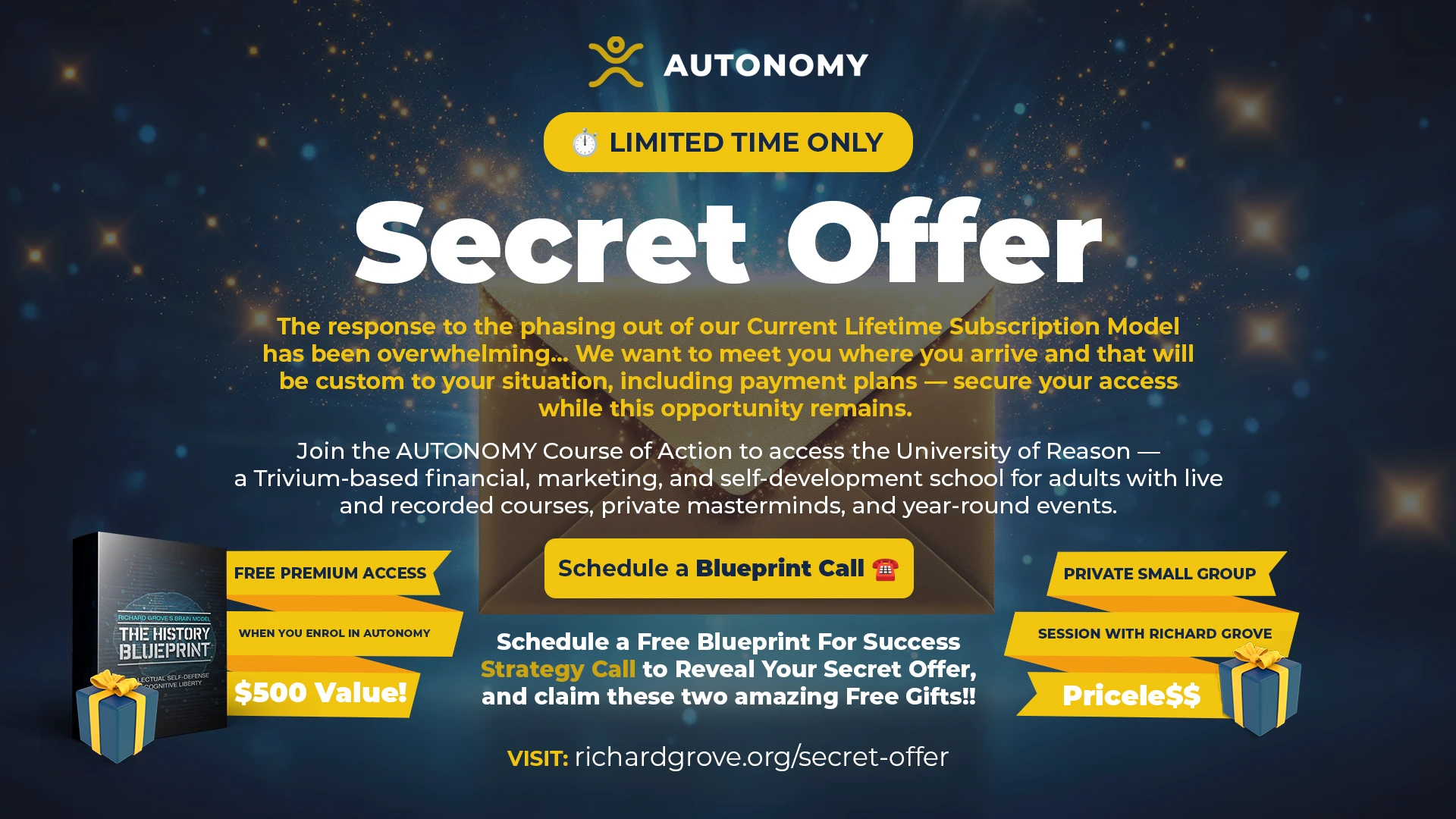 FINAL EXTENSION: Secure Lifetime AUTONOMY Access + FREE History Blueprint & Private Session
