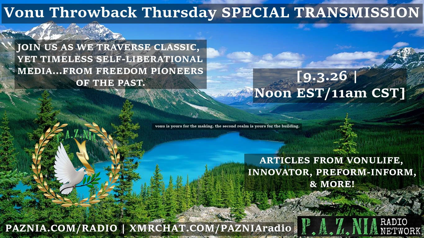 P.A.Z.NIA Radio Network | The Vonu Podcast on Odysee
