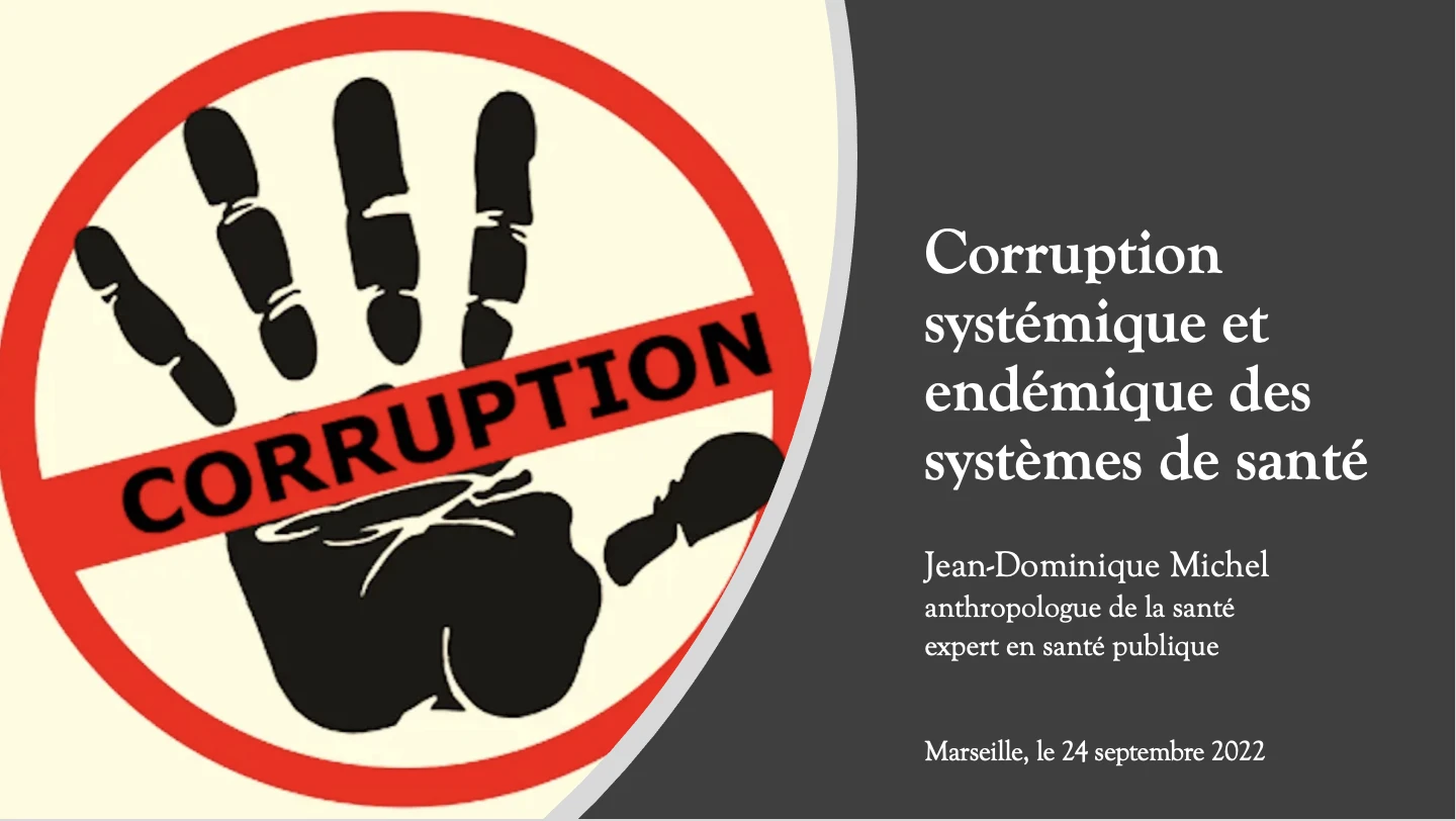La corruption systémique et endémique des systèmes de santé