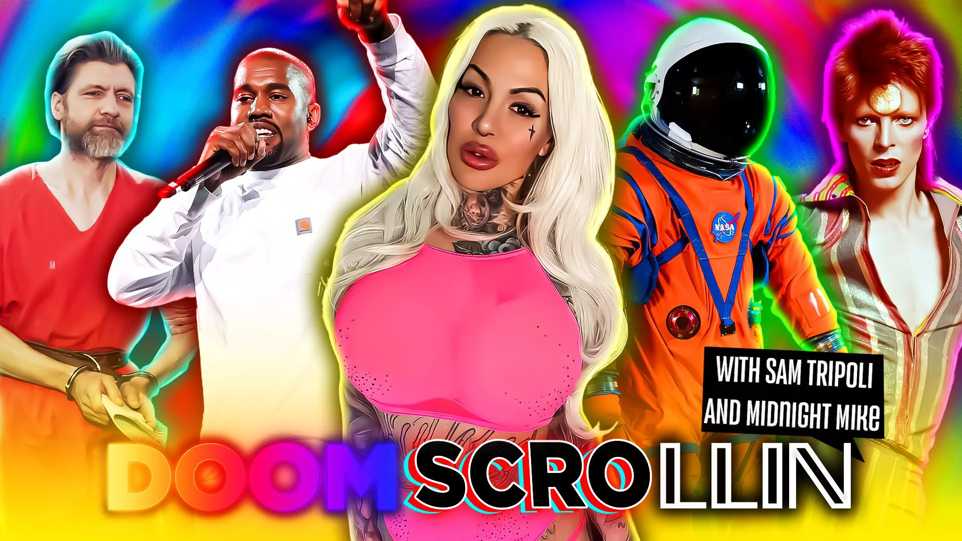 Doom Scrollin: Ye, Hot Dumb Chicks, The Unabomber,  Satanic Astronauts and David Bowie (4/7/26)