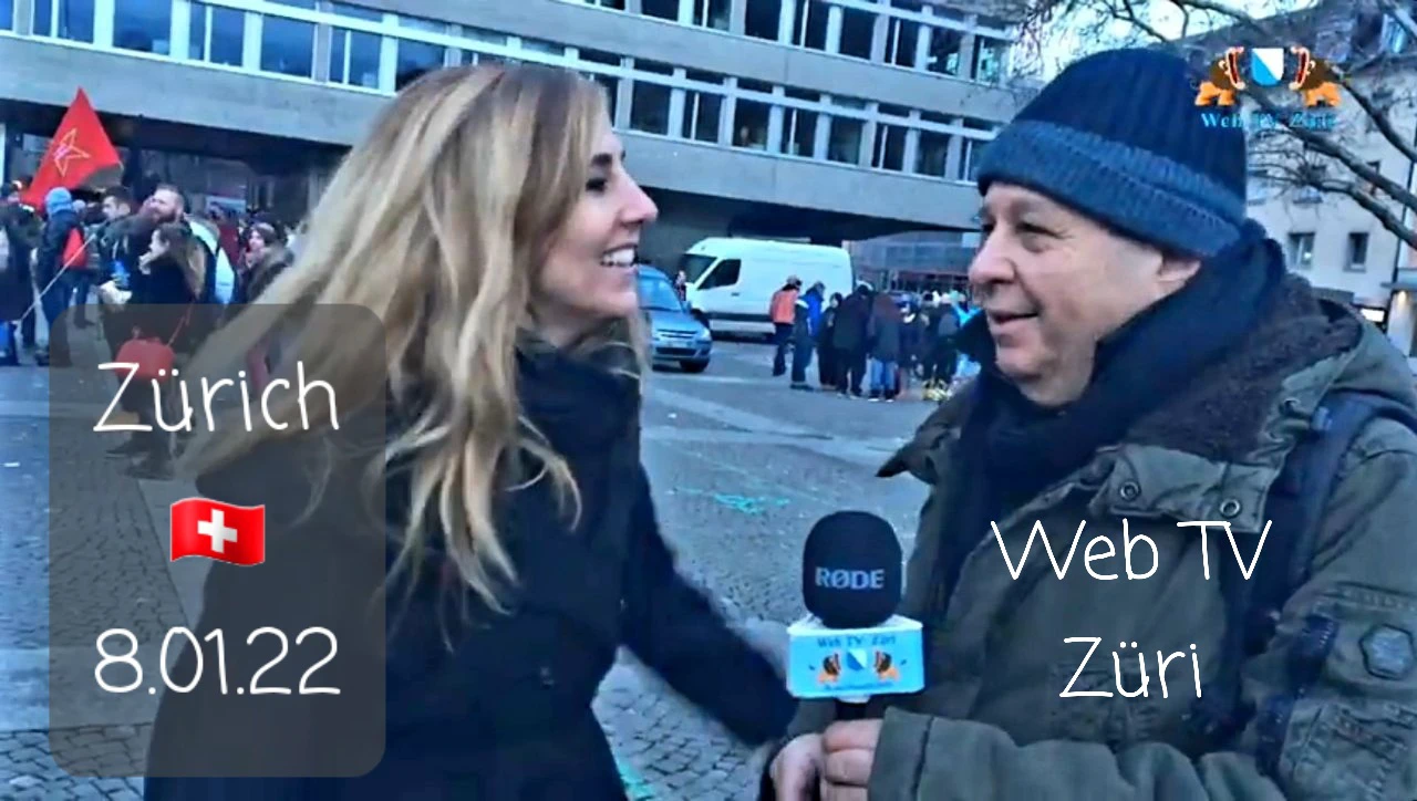 Vidéo fuitée : Les médias qui prêtent allégeance aux gouvernements – Interview de Chloé F. à Zürich 8.01.22