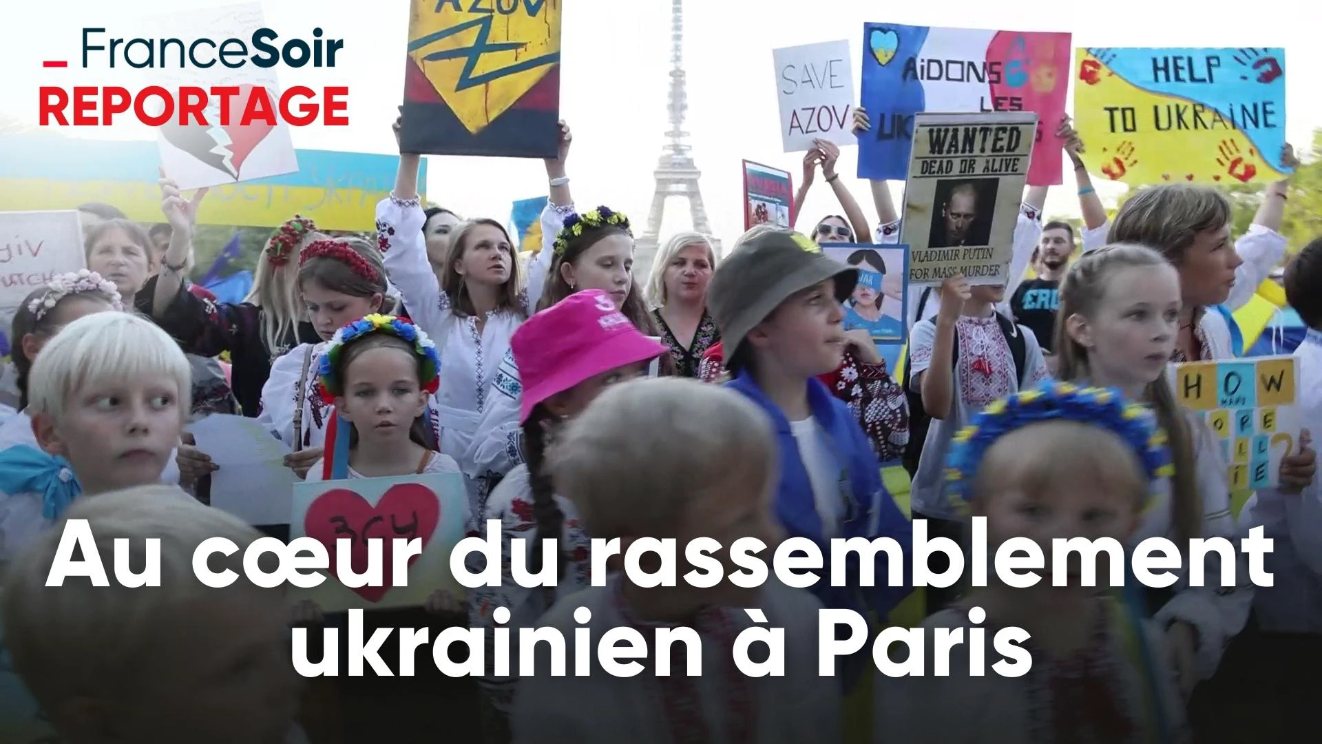 Rassemblement à Paris pour le 31e anniversaire de l’indépendance ukrainienne