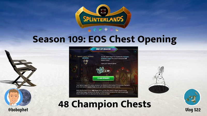 Splinterlands: Season 109 EOS Chest Opening (48 Champion Chests) episode artwork