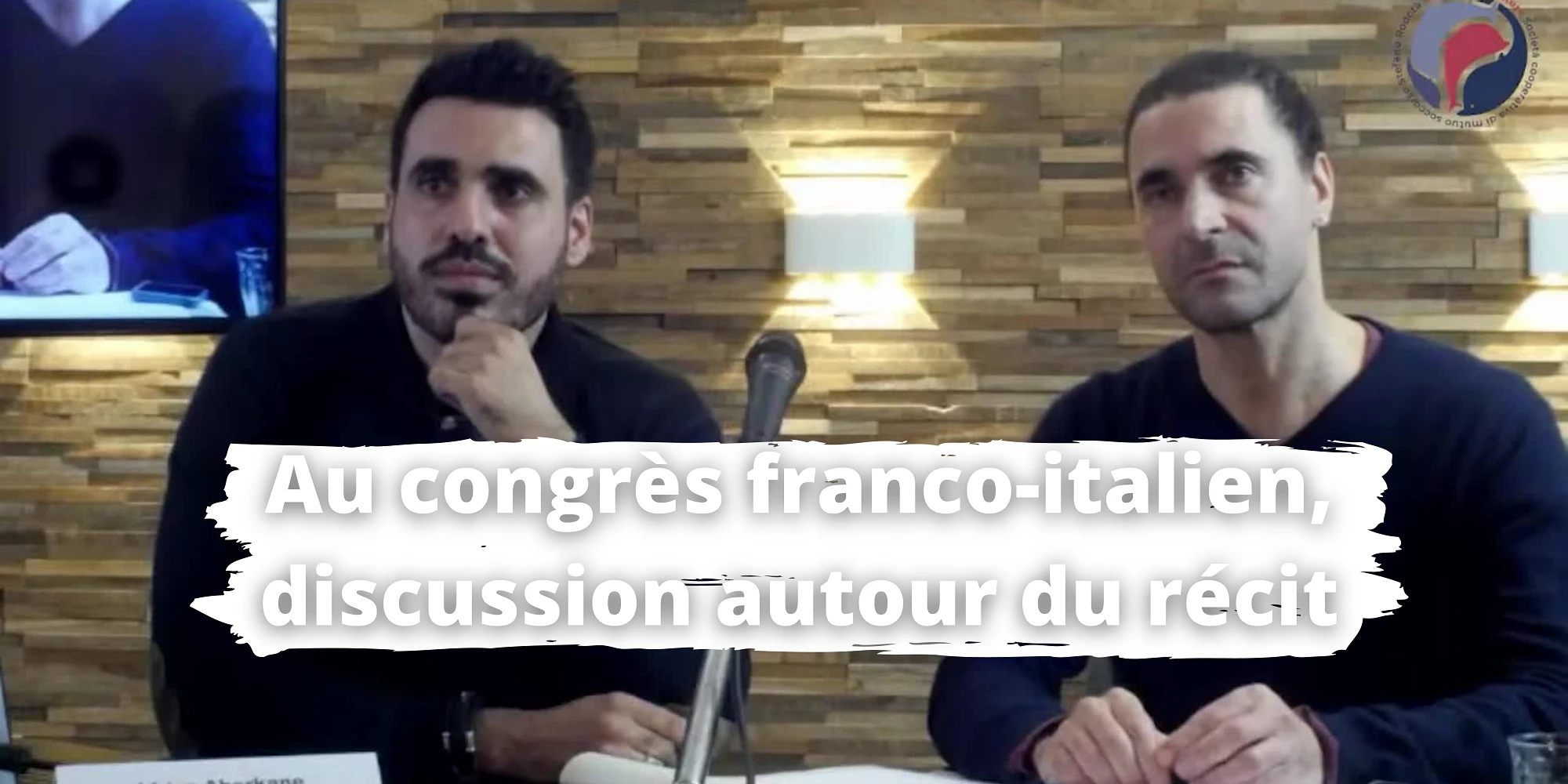 Débat autour du narratif lors du congrès franco-italien avec Idriss Aberkane, Xavier Azalbert, etc.