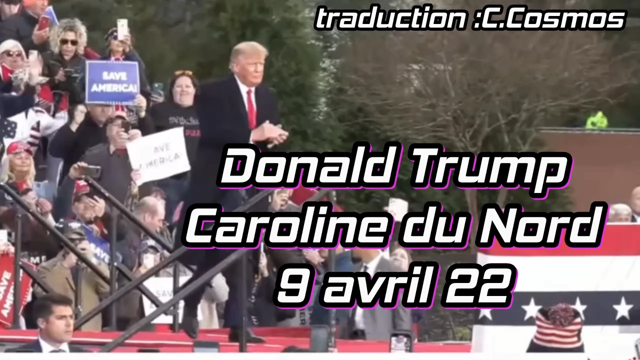 Donald Trump Caroline du Nord 9 avril 22 FR.