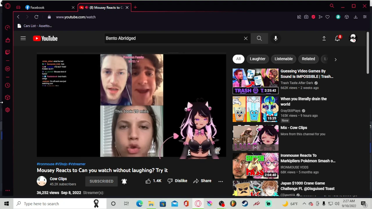 2022-9-10 Kid screams into mike and scares sister