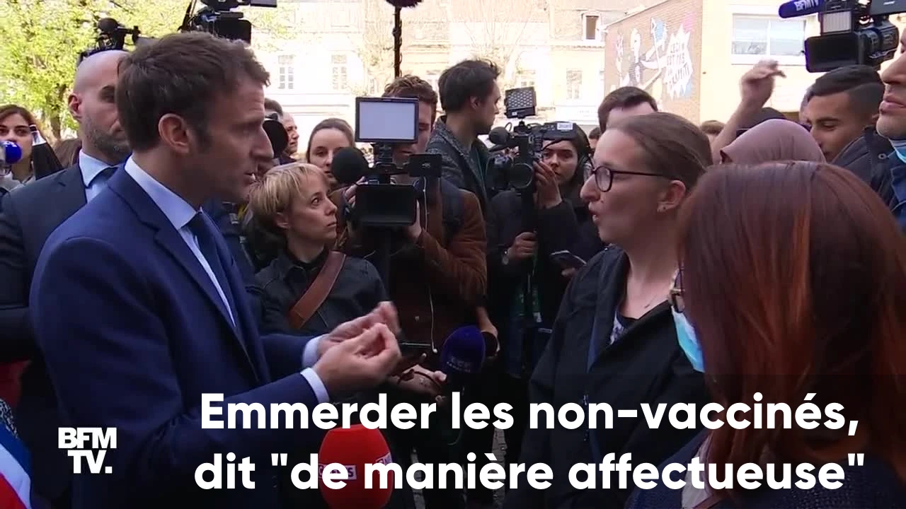 « Emmerder les non-vaccinés », dit « de manière affectueuse » pour Emmanuel Macron