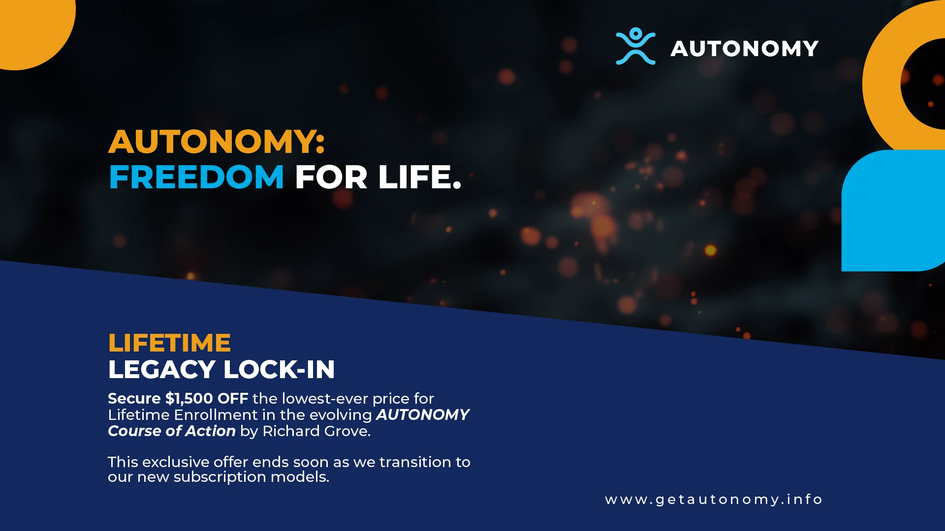 AUTONOMY: FREEDOM FOR LIFE – Lifetime Legacy Lock-In