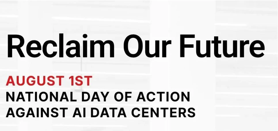 Reclaim Our Future: A Nonpartisan National Day of Action Against Data Centers