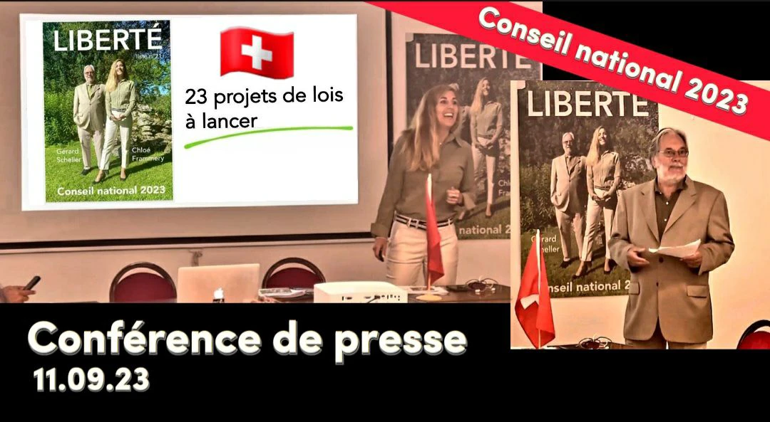 Conférence de presse LIBERTÉ 11.09.23 – CONSEIL NATIONAL 2023