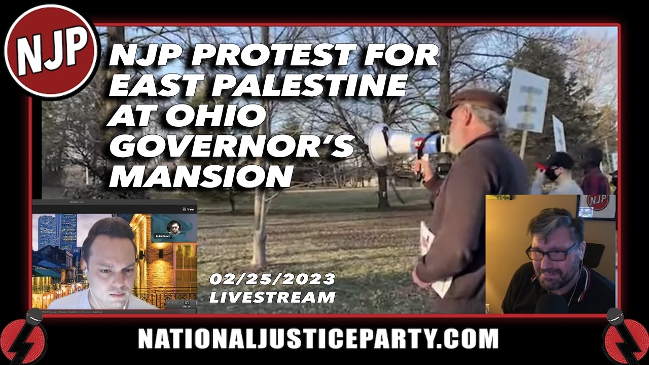 NJP Protest For East Palestine at Ohio Governor's Mansion