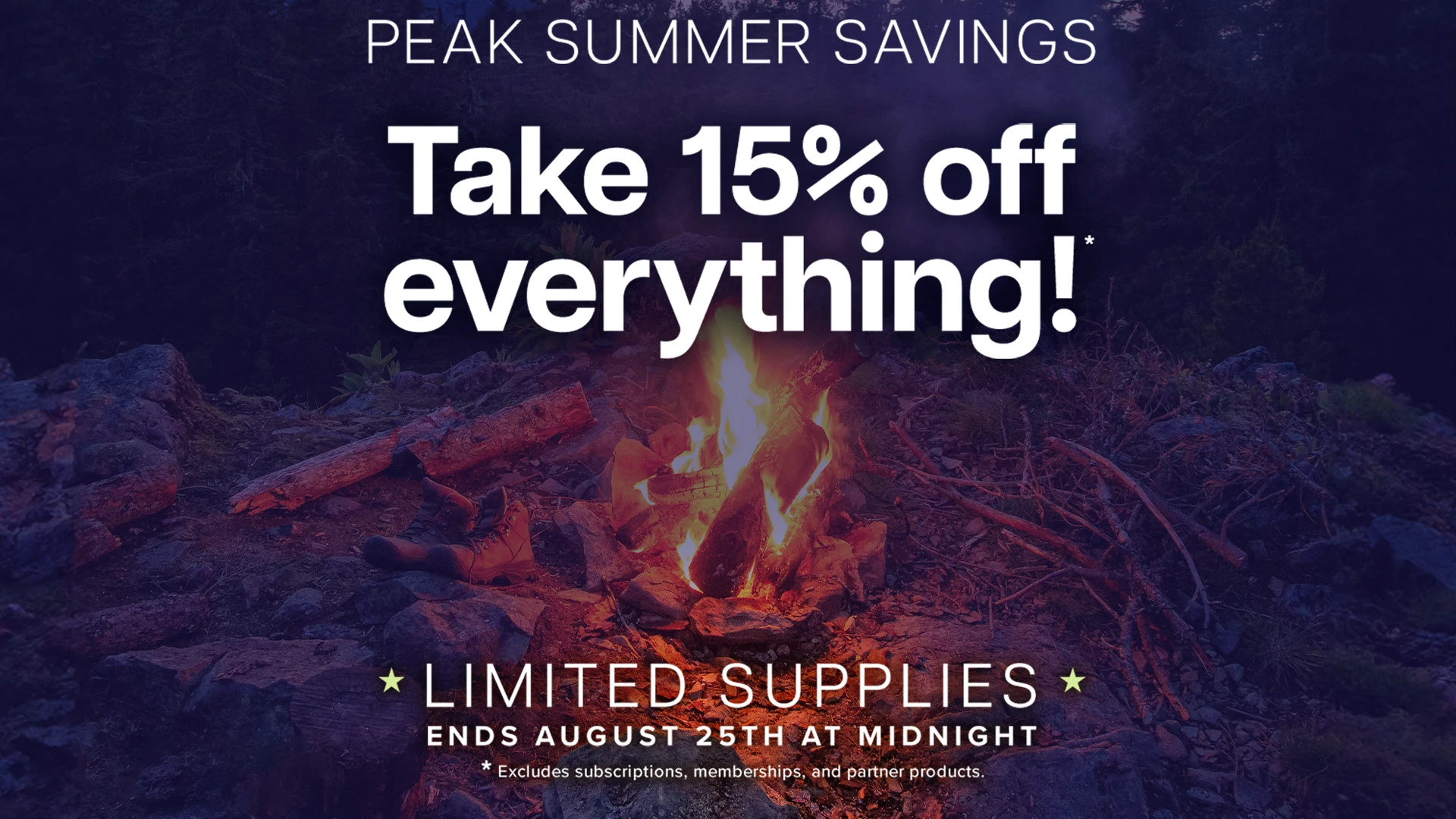 Peak Summer Sales (Get 15% Off Everything)! thumbnail