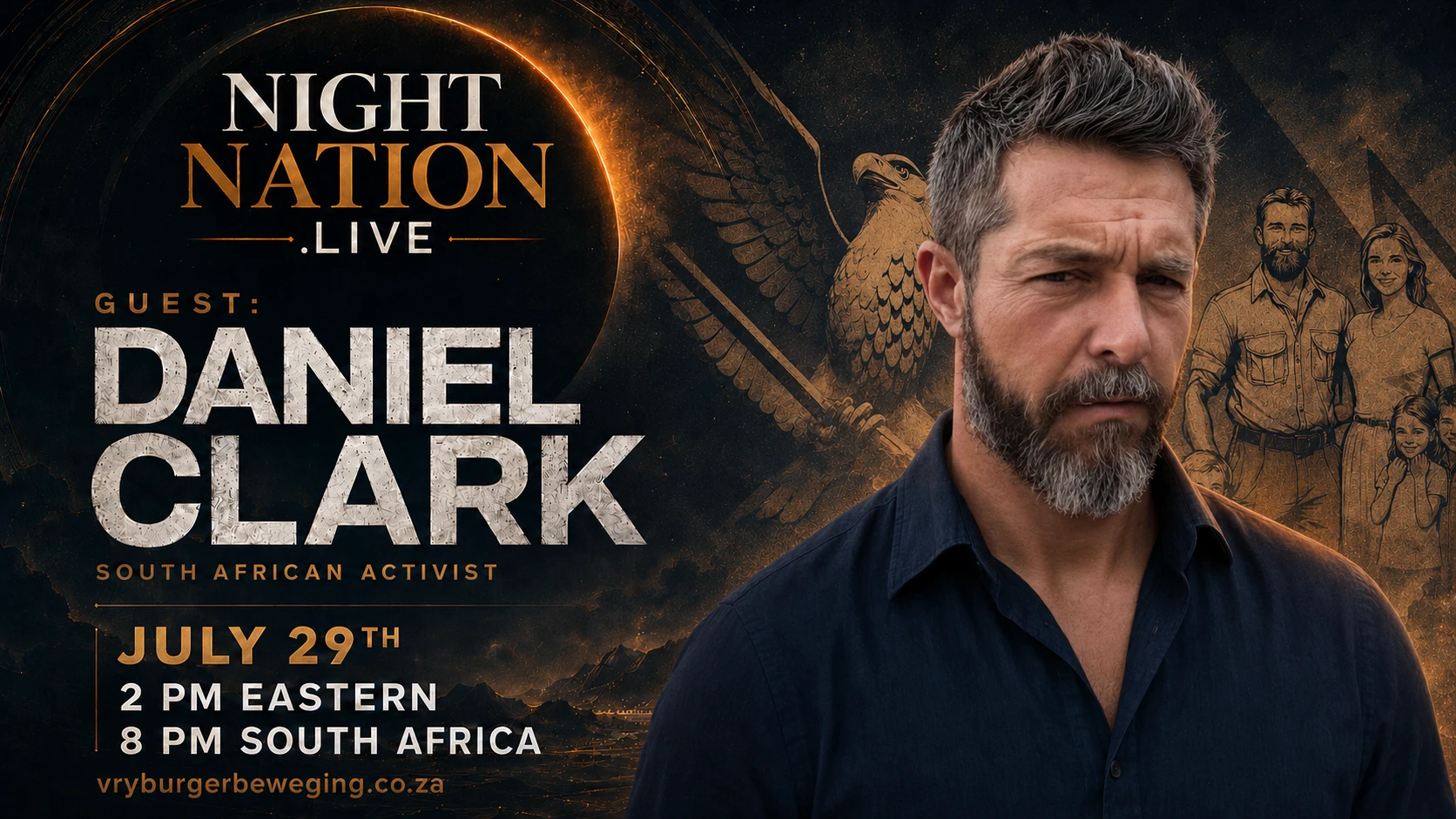 GUEST: DANIEL CLARK (2pm SHOW - S. AFRICAN ACTIVIST) episode artwork