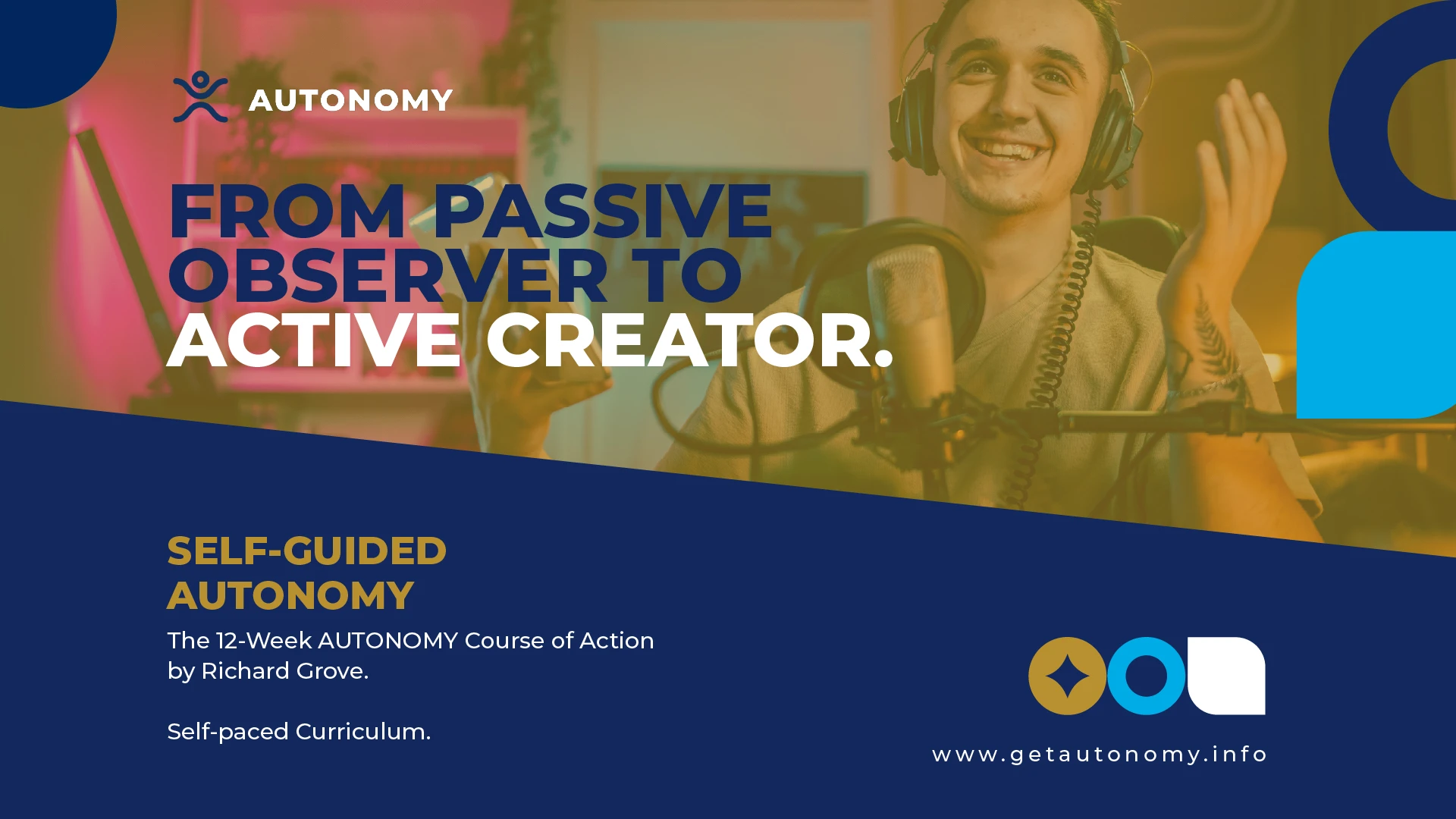 From Passive Observer to Active Creator: Self-Guided AUTONOMY